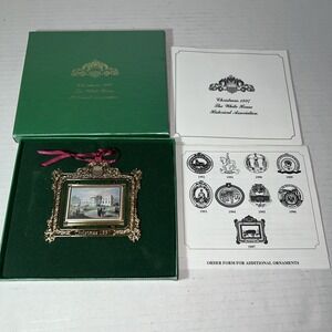 NIB WHITE HOUSE Historical Association Franklin Pierce 1997 CHRISTMAS Ornament
